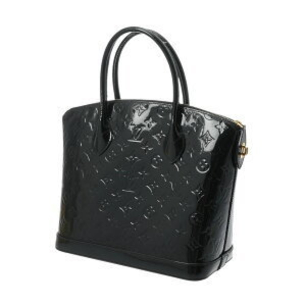 Louis Vuitton Handbag Lockit PM Black Bag Vernis Monogram
